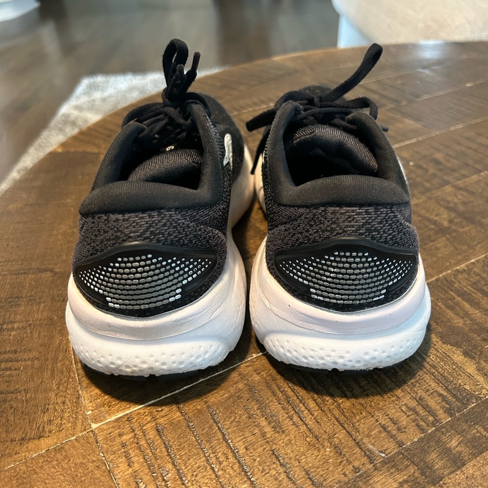 Brooks Ghost 16 Black White Pink Women's Running Shoe - Picture 5 of 9